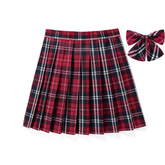 cutiekill-jk-skirt-bow-48cm-vintage-plaid-uniform-skirt-c00905