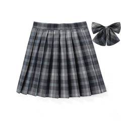 cutiekill-jk-skirt-bow-48cm-vintage-plaid-uniform-skirt-c00905