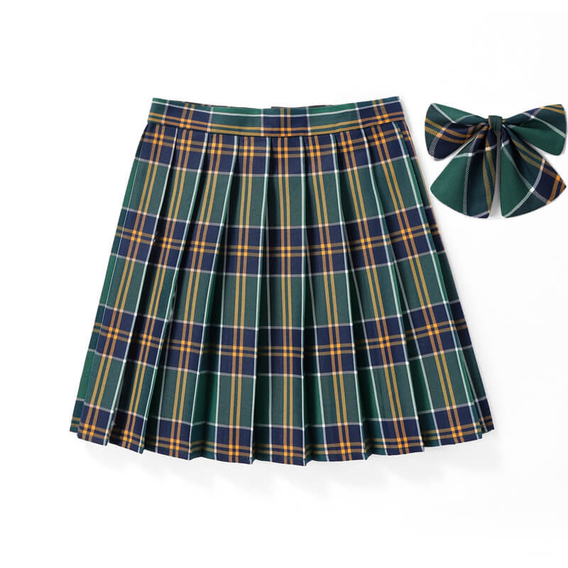 cutiekill-jk-skirt-bow-48cm-vintage-plaid-uniform-skirt-c00905