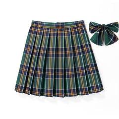 cutiekill-jk-skirt-bow-48cm-vintage-plaid-uniform-skirt-c00905
