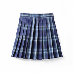 Interstellar-Blue-cutiekill-jk-vintage-plaid-seifuku-uniform-skirt-c00183-1