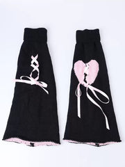 cutiekill-ab-asymmetry-ribbon-heart-y2k-leg-warmer-c0160
