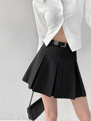 cutiekill-academia-aesthetic-belt-skirt-om0254