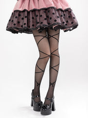 cutiekill-aesthetic-ballet-ribbon-tights-c0265