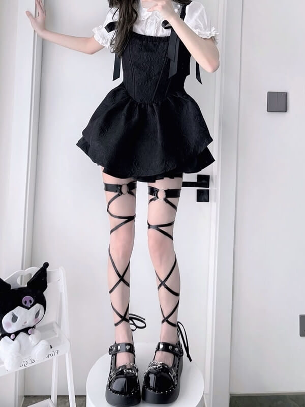 cutiekill-alt-girl-punk-goth-ribbon-garter-stockings-c0169