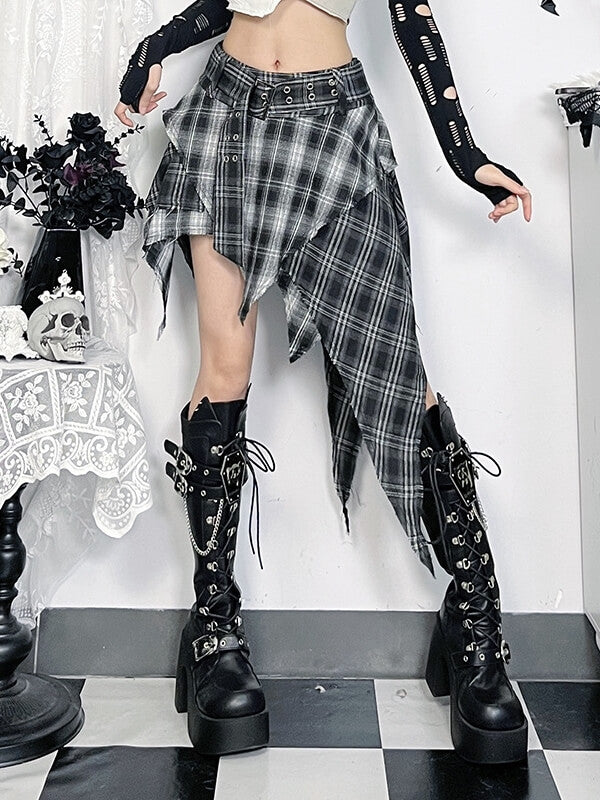 cutiekill-alternative-punk-plaid-skirt-ah0824