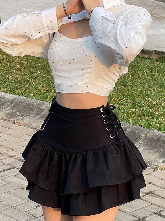 cutiekill-alternative-ribbons-layered-a-line-skirt-ah0025