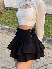 cutiekill-alternative-ribbons-layered-a-line-skirt-ah0025