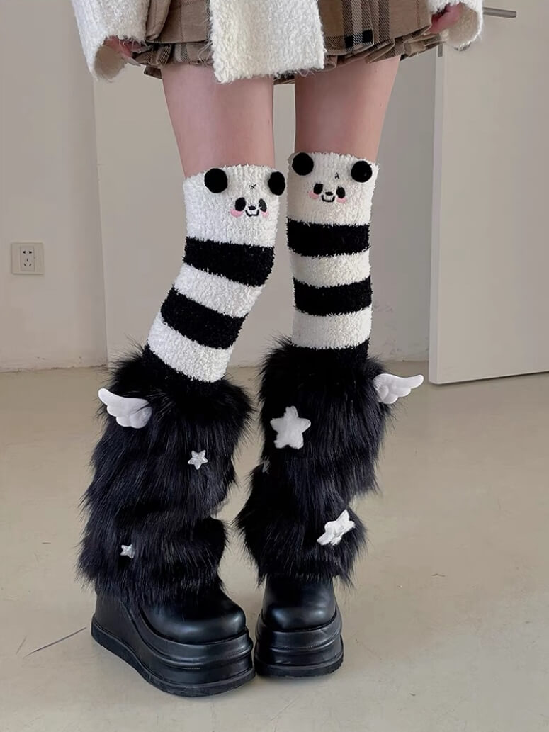 Furry Leg Warmers, Women's Sexy Socks, Hosiery
