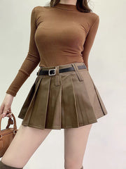 cutiekill-belt-leather-pleated-skirt-om0263