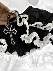 cutiekill-black-angel-y2k-ruffled-bloomer-skirt-cutiey2k0009