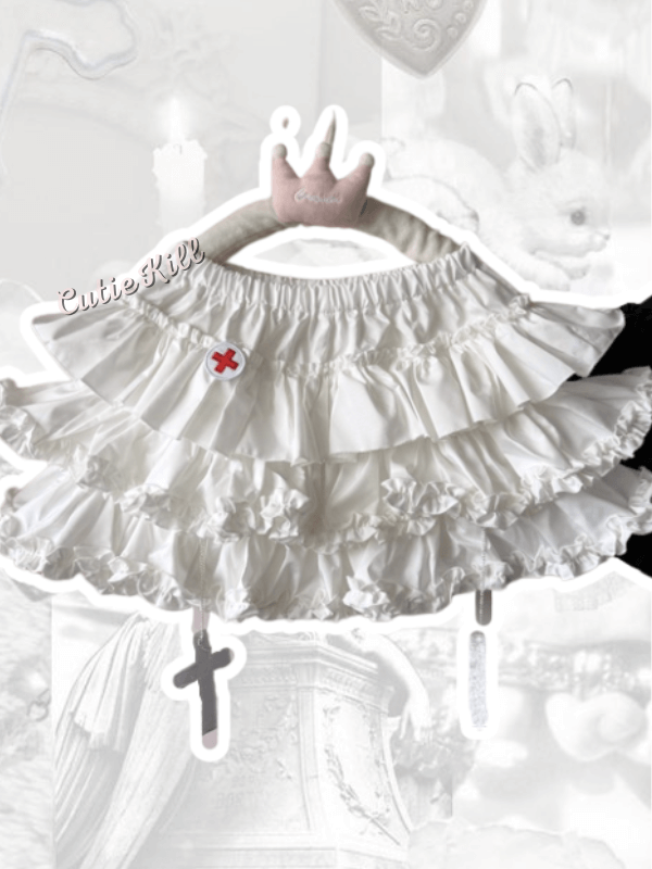 cutiekill-black-angel-y2k-ruffled-bloomer-skirt-cutiey2k0009
