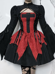 Analyzing image cutiekill-black-red-lolita-dress-ah0548