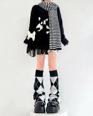cutiekill-black-white-y2k-leg-warmers-c0348