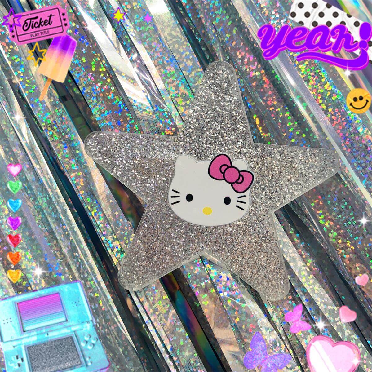 cutiekill-bling-kitty-star-hair-clip-ah0452