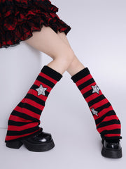 cutiekill-bling-stars-y2k-stripes-leg-warmers-c0097