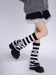 cutiekill-bling-stars-y2k-stripes-leg-warmers-c0097