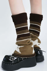 cutiekill-brown-star-vintage-leg-warmers-c0187-5
