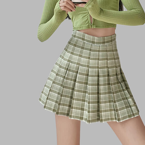 cutiekill-candy-plaid-pleated-skirt-om0238