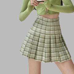 cutiekill-candy-plaid-pleated-skirt-om0238