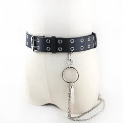 Chic punk girl chain belt