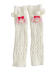 Cinnamoroll plush knotbow leg warmers