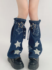 cutiekill-cool-star-denim-leg-warmers-c0331