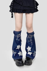 cutiekill-cool-star-denim-leg-warmers-c0331