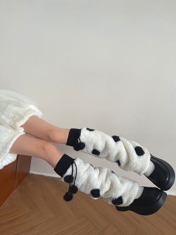 cutiekill-cream-polka-dot-pom-pom-leg-warmers-c0507