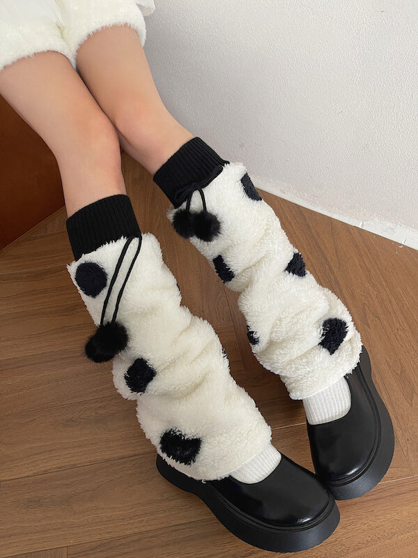 cutiekill-cream-polka-dot-pom-pom-leg-warmers-c0507