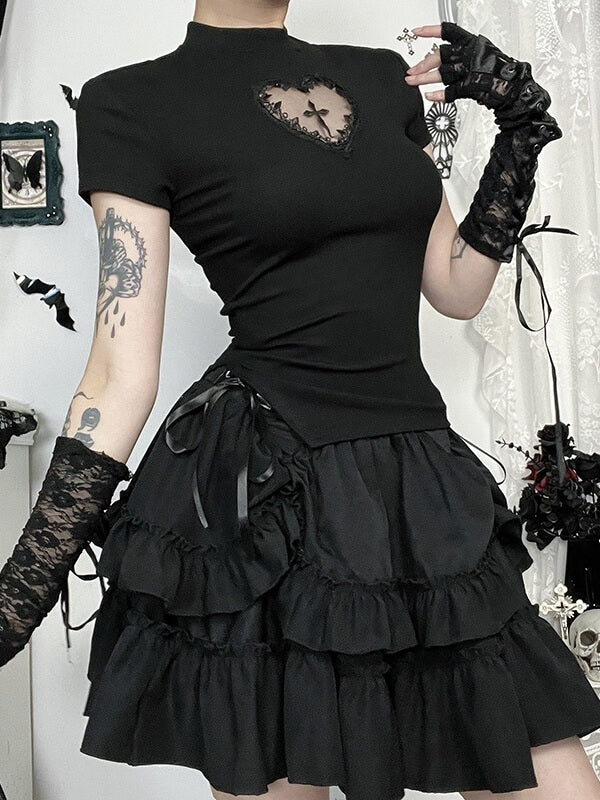 cutiekill-cross-heart-ribbon-lace-up-crop-top-ah0832