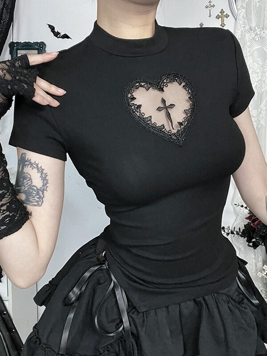 cutiekill-cross-heart-ribbon-lace-up-crop-top-ah0832