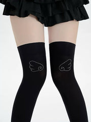 Cute wings stockings