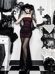 cutiekill-dark-aesthetic-corset-mesh-mermaid-dress-ah0917