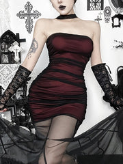cutiekill-dark-aesthetic-corset-mesh-mermaid-dress-ah0917