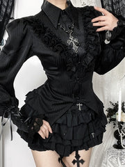 cutiekill-dark-chic-satin-stripe-button-up-blouse-ah0874
