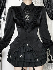 cutiekill-dark-chic-satin-stripe-button-up-blouse-ah0874