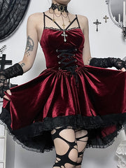 cutiekill-dark-cross-ribbon-dress-ah0515