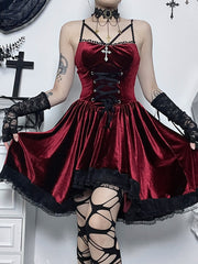 cutiekill-dark-cross-ribbon-dress-ah0515