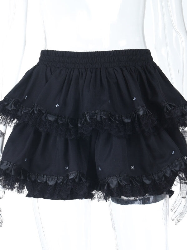 cutiekill-dark-gothic-starry-tulle-skort-ah0860