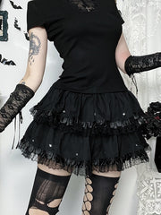 cutiekill-dark-gothic-starry-tulle-skort-ah0860