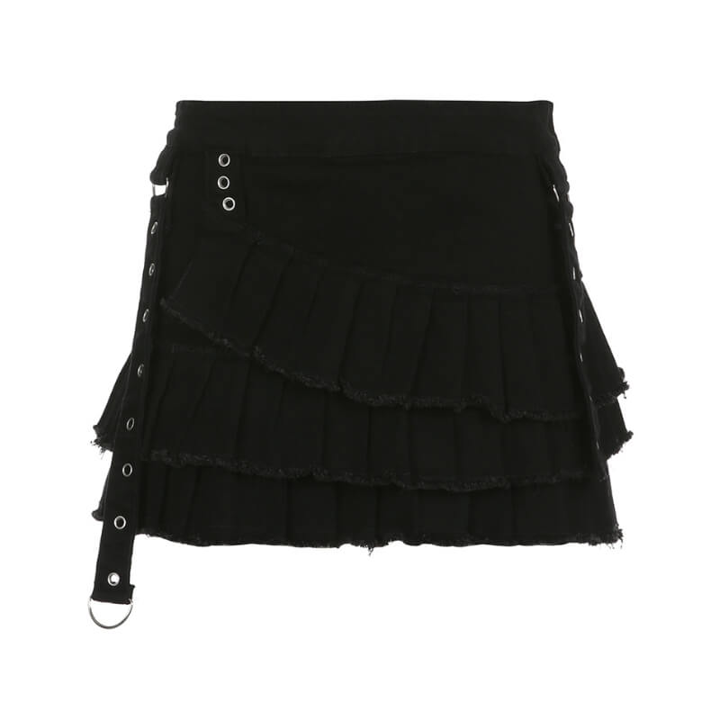 cutiekill-dark-layered-denim-skirt-om0231