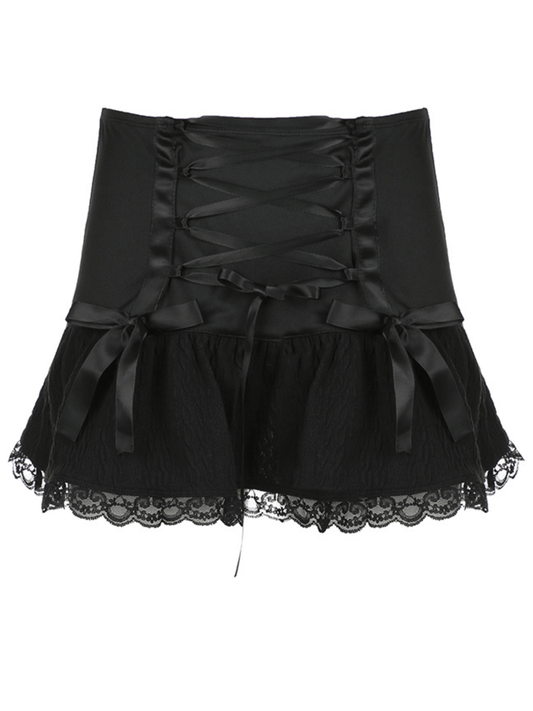 cutiekill-dark-ribbon-lace-skirt-om0282