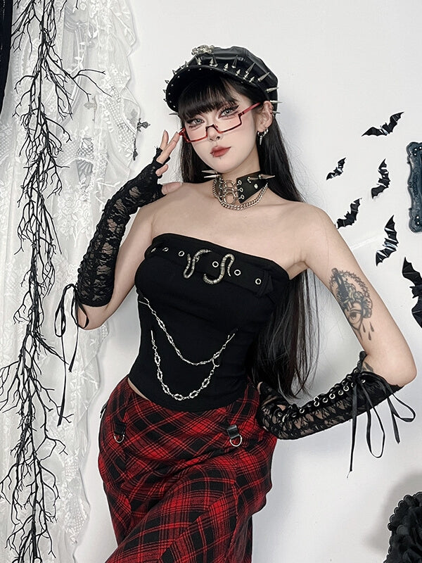 cutiekill-dark-snake-buckle-tank-top-ah0811