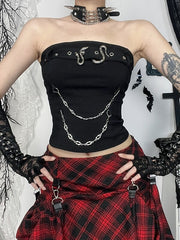 cutiekill-dark-snake-buckle-tank-top-ah0811