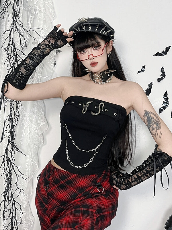 cutiekill-dark-snake-buckle-tank-top-ah0811