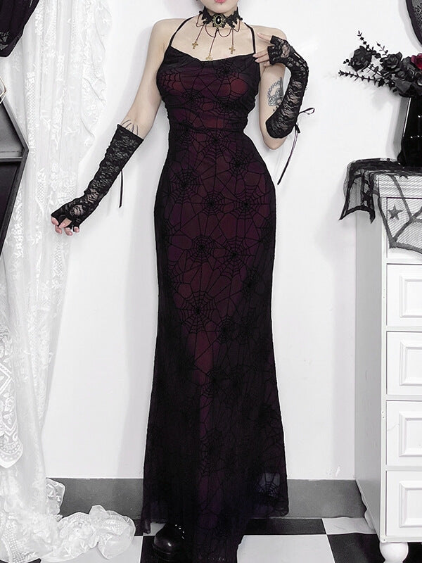 cutiekill-dark-spiderweb-backless-dress-ah0662