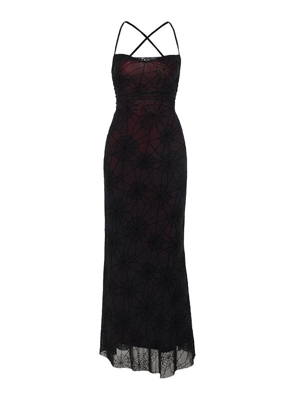 cutiekill-dark-spiderweb-backless-dress-ah0662