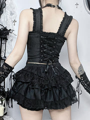 cutiekill-dark-spiderweb-jacquard-lace-up-cami-ah0903