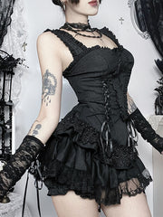 cutiekill-dark-spiderweb-jacquard-lace-up-cami-ah0903